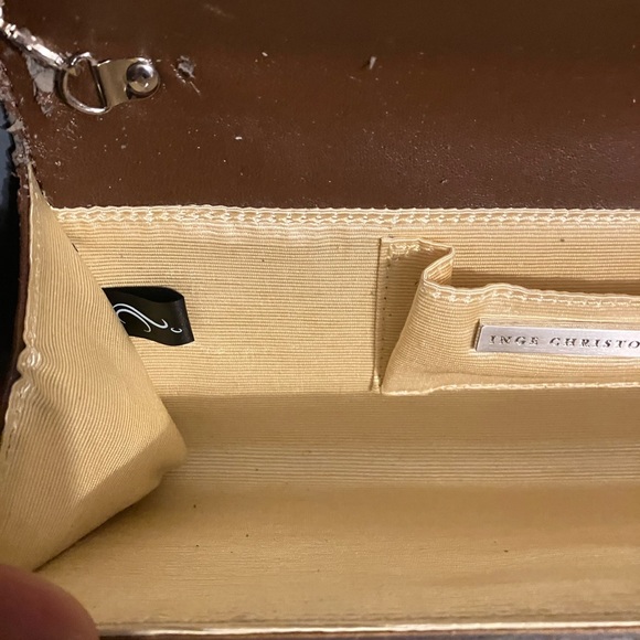 Vintage Style Inge Christopher Zena Wood Convertible Purse / Clutch - Picture 7 of 16